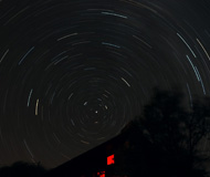 Filé d'étoiles au dessus de La Guindaine