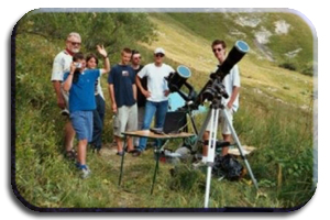 Observation du soleil lors d'un séjour d'été